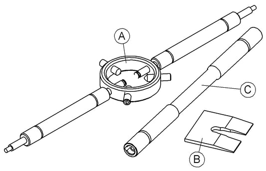 Fork spring removal tool set (UPSD/ Cartridge forks)