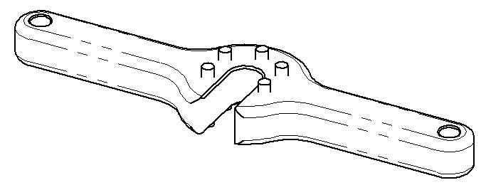 Hyperpro SD 5-pin wrench for tube end caps