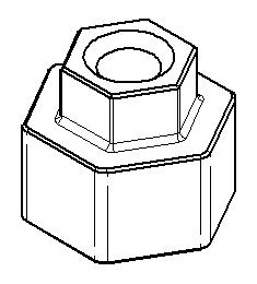 Fork cap socket for Hyperpro H49 CS (countersunk fork cap)