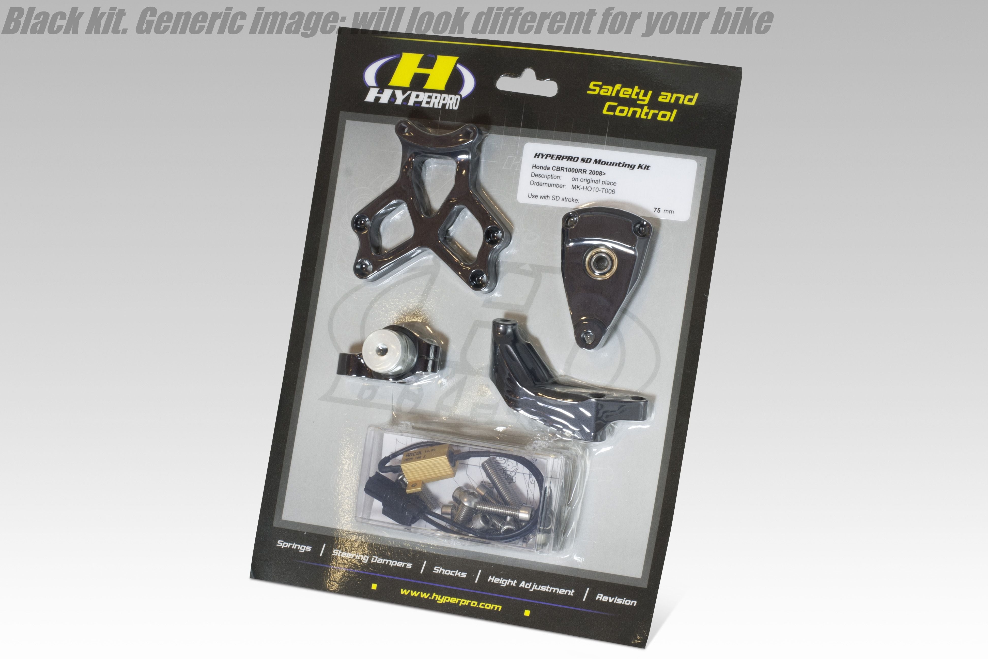 NEW YEAR ㊴ Hyperpro Steering Damper Mounting Kit for KAWASAKI ZX-6 R 2013